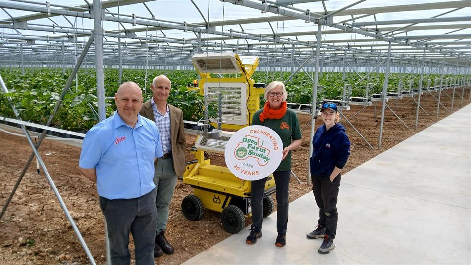 Annabel Shackleton with the Tiptree team